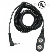 Spirálový uzemňovací kabel Jewel® MagSnap, dvouvodičový, 3,6m, černý, 60701