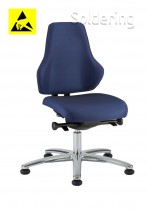 ESD pracovní židle LEAN, AS2, ESD5, A-LE1462HAS modrá