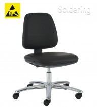 Clean room ESD pracovní židle Standard, SS, POLISTAT 1104, C–VL1015AS
