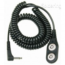 Spirálový uzemňovací kabel Jewel® MagSnap, dvouvodičový, 1,8m, černý, 60670