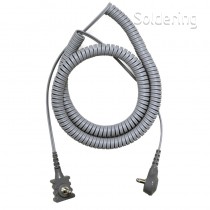Spirálový uzemňovací kabel SCS, dvouvodičový, 3,0m, šedý, 2370R