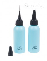 ESD dávkovací lahvička s jehlou, 60ml, 26GA/0,4mm, modrá