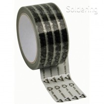 ESD lepicí páska Wescorp™, průhledná, se symboly, celulózová, 55mmx66m, 71160