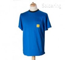 ESD triko s krátkým rukávem StaticTec, modré, S