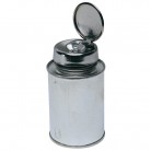 DESCO Europe - ESD dávkovací lahvička One-Touch, stříbrná, kovová, 120ml, 35335