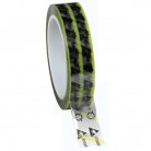  - ESD lepicí páska Wescorp™, průhledná se žlutými pruhy, se symboly, celulózová, 24mmx65,8m, 242276