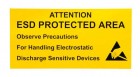OEM PR - Výstražný štítek StaticTec, "ESD PROTECTED AREA", samolepicí, 150x300mm