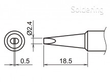 Pájecí hrot HAKKO T19-D24