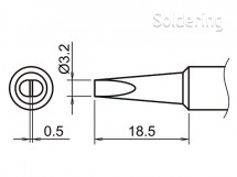 Pájecí hrot HAKKO T19-D32