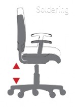 Mechanismus GS (GAS LIFT) - nastavení výšky sedadla