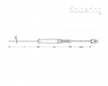 Teplotní čidlo Greisinger GTF 900, typ K, -65 až +1000 °C, 100930