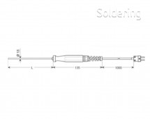 Teplotní čidlo Greisinger GTF 400, typ K, -65 až +550 °C, 100910