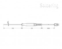 Teplotní čidlo Greisinger GES 900, typ K, -65 až +1000 °C, 100950