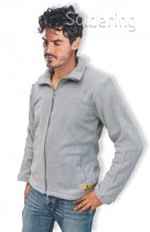 ESD fleecová mikina, unisex, světle šedá, velikost XL