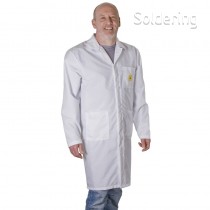 ESD laboratorní plášť, bílý, velikost XL, 72154