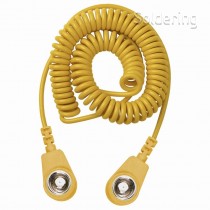 Spirálový uzemňovací kabel, 10mm/10mm, 2,0m, žlutý, 230245