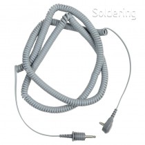 Spirálový uzemňovací kabel SCS, dvouvodičový, 6,0m, šedý, 2371