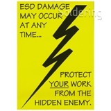 Plakát o ESD nebezpečí, 420x592mm, 5ks/bal, 248100