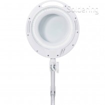 Stolní lupa s LED osvětlením TOOLCRAFT, 60 SMD LED, 8D, 3x, 3x127mm, bílá