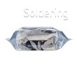 ESD stínicí sáček s vnitřním pokovením a záložkou ve dně, 215x455x75mm, bez zipu, 100ks/bal