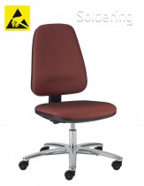 ESD pracovní židle Standard, SS, ESD5, A-VL1115AS, červená