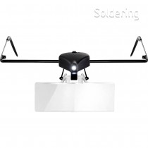 Brýle s lupou a LED osvětlením