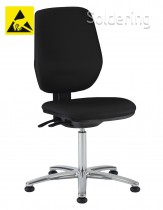 ESD pracovní židle Professional, ASX, ESD2, A-EX1673HAS černá