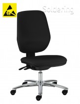 ESD pracovní židle Professional, ASX, ESD2, A-EX1113AS černá