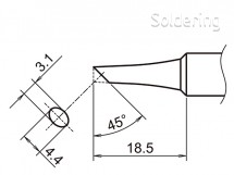 Pájecí hrot HAKKO T19-C3