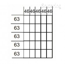 Vnitřní přihrádky do zásuvek MOD40, 25 přihrádek 46x63mm
