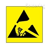 Lepicí štítek - ESD logo, 50x50mm, role 1000 štítků, 242140