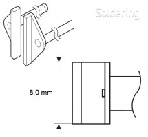     Šířka pájecí plochy 8,0 mm.    Pro termokleště FX-8804.Pro pájecí stanici Hakko Fx-888 s termokleštěmi Fx-8804. 