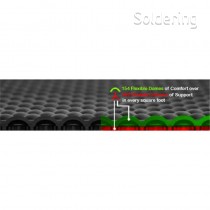 Vodivá protiúnavová podlahová pryž Statfree i™, rohož 12,7x600x900mm, černá, 80650