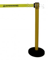 ESD pásová bariéra, 50mmx3m, s textem "ESD PROTECTED AREA""