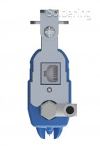 Ionizační vzduchová tyč KESD KE-36X, 413 mm, s vysokým napětím a alarmem čištění