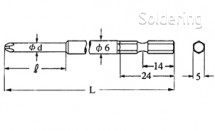 Bit V14D030075 V-14 (3.0x30)-0-(6)-75