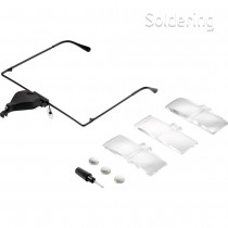 Brýle s lupou a LED osvětlením