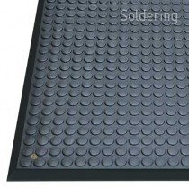 ESD podlahová protiskluzová rohož, 1220x910mm, černá