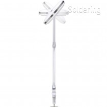 Stolní lupa s LED osvětlením TOOLCRAFT, 60 SMD LED, 8D, 3x, 3x127mm, bílá