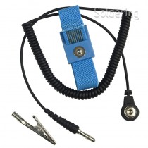 ESD uzemňovací náramek SCS, elastický, 4mm/4mm, 1,8m, sada, ECWS61M-1