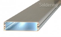 Hliníkový profil 124010 1000 Euro-Cooling Fin Profile 3, přírodně eloxovaný, 1000mm