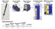 ESD / antistatická pájecí stanice Hakko FX-888D modrožlutá - Příklad konfigurace dusíkového systému k pájecí stanici FX-888D