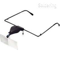 Brýle s lupou a LED osvětlením