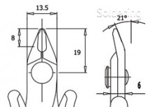 Štípací kleště ITR 58 R D, ESD