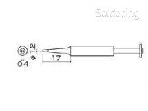 Pájecí hrot 900S-T-1.2D (HS-2846)