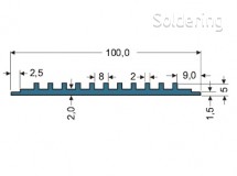 Hliníkový profil EKG1 120010 1000, přírodně eloxovaný, 1000mm