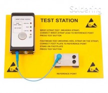 ESD testovací stanice StaticTec pro kontrolu ESD náramků a obuvi, sada