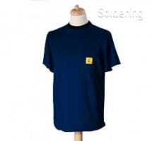 ESD triko s krátkým rukávem StaticTec, námořnická modrá, XS