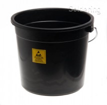 ESD kyblík StaticTec, 14l, 290x250mm, černý