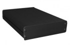 Gie-Tec - Přístrojová krabička plochá EFG1s, hliníková, 168 x 13,5 x 31 mm, černá